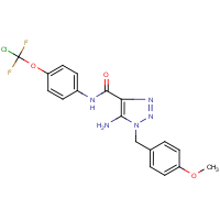 CAS: 524036-00-8 | PC8666 | 5-Amino-N-{4-[chloro(difluoro)methoxy]phenyl}-1-(4-methoxybenzyl)-1H-1,2,3-triazole-4-carboxamide