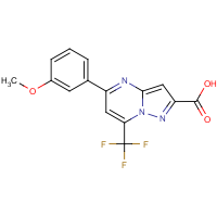 CAS:524036-15-5 | PC8683 | 5-(3-Methoxyphenyl)-7-(trifluoromethyl)pyrazolo[1,5-a]pyrimidine-2-carboxylic acid