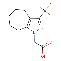 CAS:695191-63-0 | PC8725 | [3-(Trifluoromethyl)-5,6,7,8-tetrahydrocyclohepta[c]pyrazol-1(4H)-yl]acetic acid