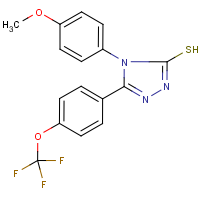 CAS:263707-22-8 | PC8731 | 4-(4-Methoxyphenyl)-5-[4-(trifluoromethoxy)phenyl]-4H-1,2,4-triazole-3-thiol