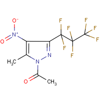 CAS: 244033-12-3 | PC8843 | 1-Acetyl-3(5)-(heptafluoropropyl)-5(3)-methyl-4-nitropyrazole
