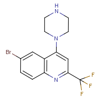 CAS: 541539-65-5 | PC8863 | 1-[6-Bromo-2-(trifluoromethyl)quinol-4-yl]piperazine