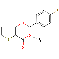 CAS:338417-95-1 | PC8923 | Methyl 3-[(4-fluorobenzyl)oxy]thiophene-2-carboxylate