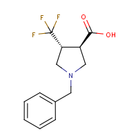 CAS:184844-96-0 | PC8940 | (3R,4R)-1-Benzyl-4-(trifluoromethyl)pyrrolidine-3-carboxylic acid