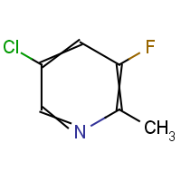 CAS: 1210868-68-0 | PC900583 | 5-Chloro-3-fluoro-2-methylpyridine