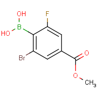 CAS:2096330-22-0 | PC901364 | 2-Bromo-6-fluoro-4-(methoxycarbonyl)phenylboronic acid
