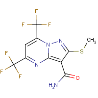 CAS:175203-36-8 | PC9018 | 5,7-Bis(trifluoromethyl)-2-(methylsulphanyl)pyrazolo[1,5-a]pyrimidine-3-carboxamide