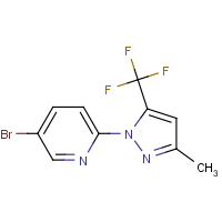 CAS: 1187385-59-6 | PC901881 | 5-Bromo-2-(3-methyl-5-(trifluoromethyl)pyrazol-1-yl)pyridine