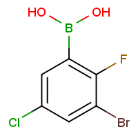 CAS:2377608-61-0 | PC903364 | 3-Bromo-5-chloro-2-fluorobenzeneboronic acid