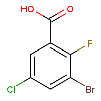 CAS: 1269232-93-0 | PC911333 | 3-Bromo-5-chloro-2-fluorobenzoic acid