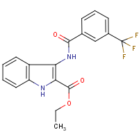 CAS:338968-28-8 | PC9211 | Ethyl 3-[3-(trifluoromethyl)benzamido]-1H-indole-2-carboxylate
