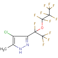 CAS: 247113-93-5 | PC9273 | 4-Chloro-5-methyl-3-[1-(heptafluoropropoxy)tetrafluoroethyl]pyrazole