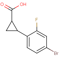 CAS:1056010-27-5 | PC9302 | 2-(4-Bromo-2-fluorophenyl)cyclopropane-1-carboxylic acid