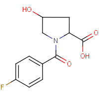 CAS:497163-88-9 | PC9318 | 1-(4-Fluorobenzoyl)-4-hydroxypyrrolidine-2-carboxylic acid