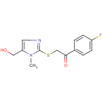 CAS:338422-62-1 | PC9357 | 4'-Fluoro-2-[5-(hydroxymethyl)-1-methyl-1H-imidazol-2-ylthio]acetophenone
