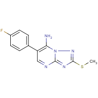 CAS: 338394-83-5 | PC9359 | 7-Amino-6-(4-fluorophenyl)-2-(methylthio)[1,2,4]triazolo[1,5-a]pyrimidine