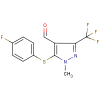 CAS:321848-46-8 | PC9368 | 5-[(4-Fluoropheny)lthio]-1-methyl-3-(trifluoromethyl)-1H-pyrazole-4-carboxaldehyde