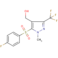 CAS:318469-24-8 | PC9379 | 5-(4-Fluorobenzenesulphonyl)-4-(hydroxymethyl)-1-methyl-3-(trifluoromethyl)-1H-pyrazole