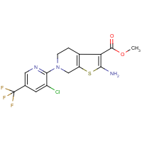 CAS: 321430-29-9 | PC9389 | Methyl 2-amino-6-[3-chloro-5-(trifluoromethyl)pyridin-2-yl]-4,5,6,7-tetrahydrothieno[2,3-c]pyridine-3-carboxylate