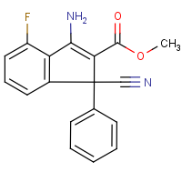 CAS:339010-38-7 | PC9390 | Methyl 3-amino-1-cyano-4-fluoro-1-phenyl-1H-indene-2-carboxylate