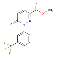 CAS: 129109-18-8 | PC9398 | Methyl 4-chloro-1,6-dihydro-6-oxo-1-[3-(trifluoromethyl)phenyl]pyridazine-3-carboxylate