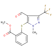 CAS:321553-50-8 | PC9415 | 5-[(2-Methoxycarbonyl)phenylthio]-1-methyl-3-(trifluoromethyl)pyrazole4-carboxaldehyde
