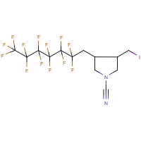 CAS:247170-20-3 | PC9430 | N-Cyano-3-(iodomethyl)-4-(1H,1H-perfluoroheptyl)pyrrolidine