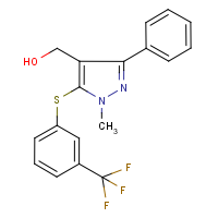 CAS:318247-69-7 | PC9439 | [1-Methyl-3-phenyl-5-[3-(trifluoromethyl)phenylthio]-1H-pyrazol-4-yl]methanol