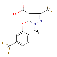 CAS:158712-29-9 | PC9463 | 1-Methyl-3-(trifluoromethyl)-5-[3-(trifluoromethyl)phenoxy]-1H-pyrazole-4-carboxylic acid