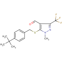 CAS:321553-53-1 | PC9488 | 5-(4-tert-Butylbenzylthio)-1-methyl-3-(trifluoromethyl)-1H-pyrazole-4-carboxaldehyde