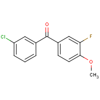 CAS:844885-00-3 | PC9535 | 3-Chloro-3'-fluoro-4'-methoxybenzophenone