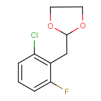 CAS:842124-01-0 | PC9536 | 1-Chloro-3-fluoro-2-(1,3-dioxolan-2-ylmethyl)benzene