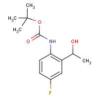 CAS:883555-10-0 | PC9587 | tert-Butyl 4-fluoro-2-(1-hydroxyethyl)phenylcarbamate