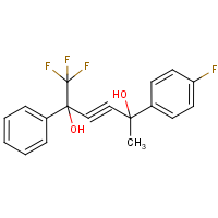 CAS:247220-83-3 | PC9806 | 2-(4-Fluorophenyl)-5-phenyl-6,6,6-trifluorohex-3-yne-2,5-diol