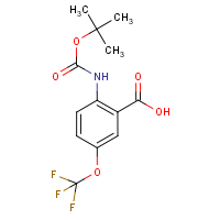 CAS:220107-35-7 | PC9874 | tert-Butyl N-[2-carboxy-4-(trifluoromethoxy)phenyl]carbamate
