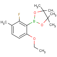CAS: | PC99013 | 2-(6-Ethoxy-2-fluoro-3-methylphenyl)-4,4,5,5-tetramethyl-1,3,2-dioxaborolane