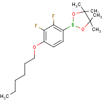 CAS: | PC99053 | 2-(2,3-Difluoro-4-hexoxyphenyl)-4,4,5,5-tetramethyl-1,3,2-dioxaborolane