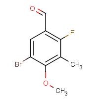CAS:2484889-21-4 | PC99075 | 5-Bromo-2-fluoro-4-methoxy-3-methylbenzaldehyde