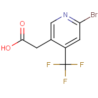 CAS:1804403-29-9 | PC99334 | 2-Bromo-4-(Trifluoromethyl)pyridine-5-acetic acid
