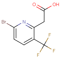 CAS:1805029-89-3 | PC99340 | 6-Bromo-3-(Trifluoromethyl)pyridine-2-acetic acid