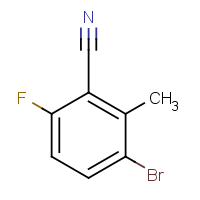 CAS: 1255207-47-6 | PC99390 | 3-Bromo-6-fluoro-2-methylbenzonitrile
