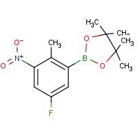 CAS:1418128-32-1 | PC99392 | 2-(5-Fluoro-2-methyl-3-nitrophenyl)-4,4,5,5-tetramethyl-1,3,2-dioxaborolane