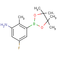 CAS:1418128-33-2 | PC99398 | 5-Fluoro-2-methyl-3-(4,4,5,5-tetramethyl-1,3,2-dioxaborolan-2-yl)aniline