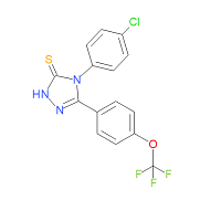CAS:263707-20-6 | PC99605 | 4-(4-Chlorophenyl)-5-[4-(trifluoromethoxy)phenyl]-4H-1,2,4-triazole-3-thiol