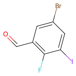 CAS: 2091698-58-5 | PC99644 | 5-Bromo-2-fluoro-3-iodobenzaldehyde