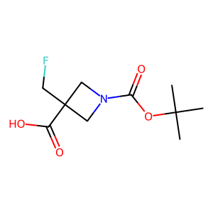 CAS: 1228581-12-1 | PC99753 | 1-[(tert-Butoxy)carbonyl]-3-(fluoromethyl)azetidine-3-carboxylic acid
