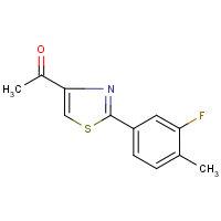 CAS:228581-94-0 | PC9997 | 4-Acetyl-2-(3-fluoro-4-methylphenyl)thiazole